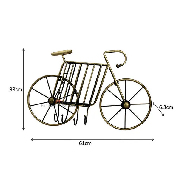 Rust_Golden_Decorative_Bicycle_Showpiece_Wall_Decor_In_Wrought_Iron,_24_Inch