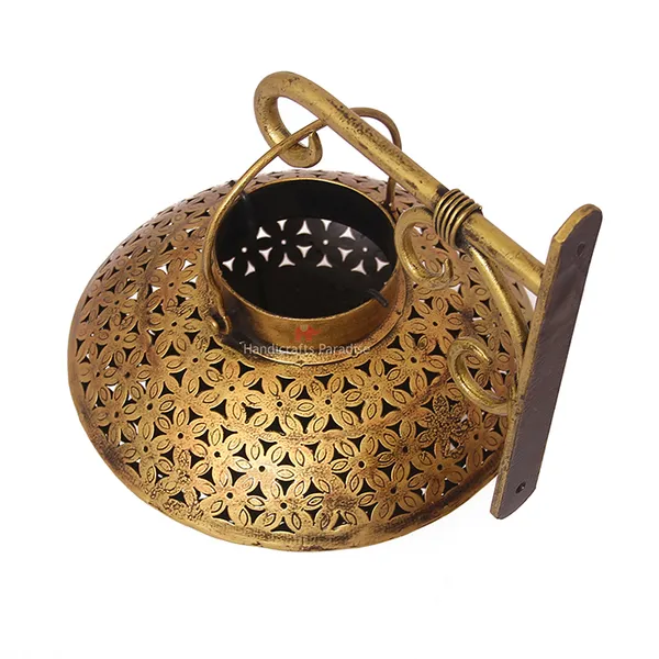 Golden_Wrought_Iron_Degchi_Dhoop_Pot_,_7_Inch