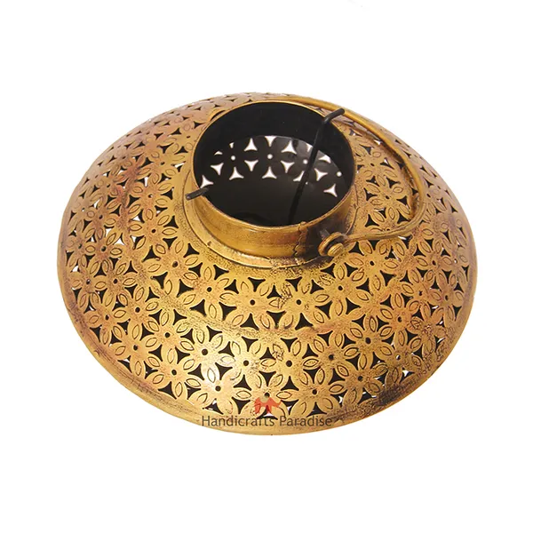 Golden_Wrought_Iron_Degchi_Dhoop_Pot_,_7_Inch