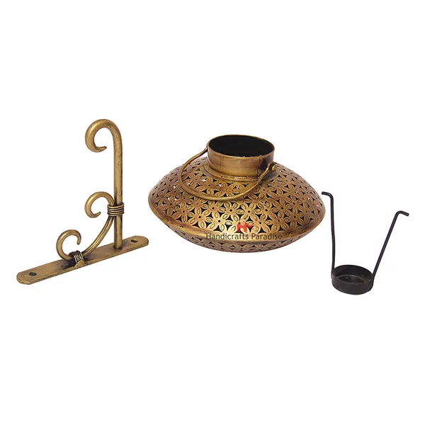 Golden_Wrought_Iron_Degchi_Dhoop_Pot_,_7_Inch