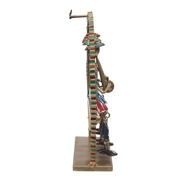 Multicolor_Girls_Playing_Music_Seated_On_Stool_Showpiece_,_13_Inch