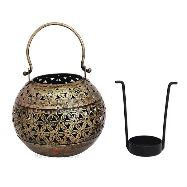 Rusty_Golden_Cut_Work_Tea_Light_With_Handle_,_5.25_Inches