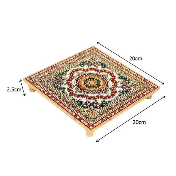 Multicolor_Marble_Puja_Chowki_For_With_Intricate_Design_Temple_Use_-_8_Inch