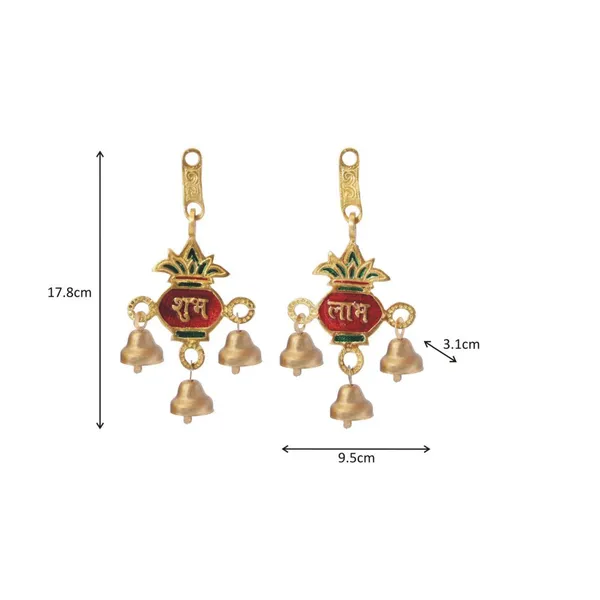 Golden_Shubh_Labh_Metal_Bell_Hanging_Set