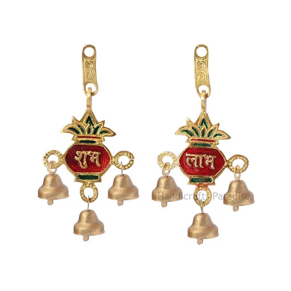 Golden_Shubh_Labh_Metal_Bell_Hanging_Set