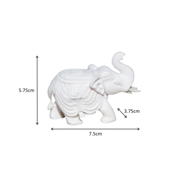 White_Trunk_Up_Elephant_For_Home_Decor,_2.25_Inch