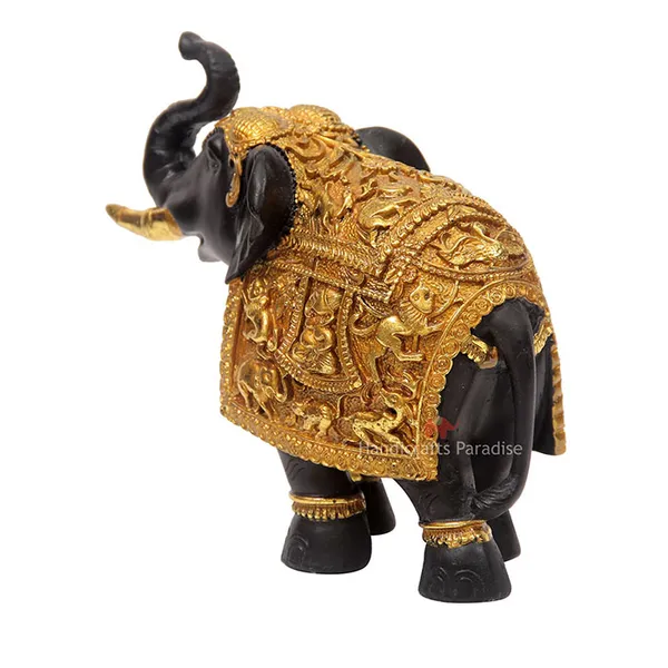 Black_Royal_Elephant_Showpiece_For_Home_Dacor,_7.25_Inch