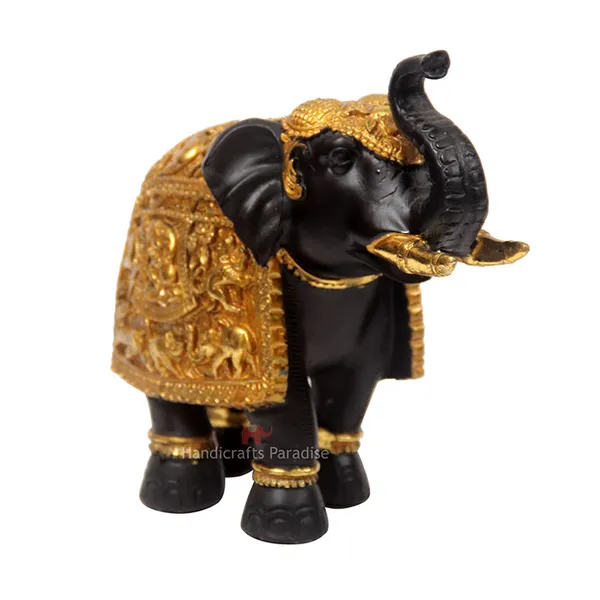 Black_Royal_Elephant_Showpiece_For_Home_Dacor,_7.25_Inch