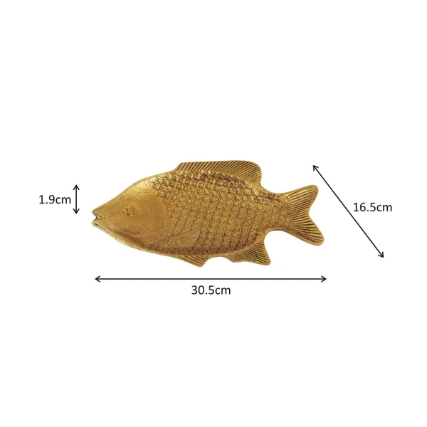 Golden_Fish_Shaped_Platter_Metal_Showpiece