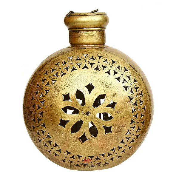 Golden_Kudi_Shape_Tealight_Holder_Cut_Work_For_Home_Decor_,_9.75_Inch