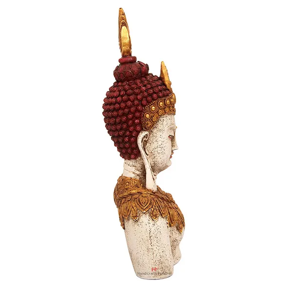 White_Tara_Buddha_Carved_Showpiece_For_Home_Dacor,_13.25_Inch