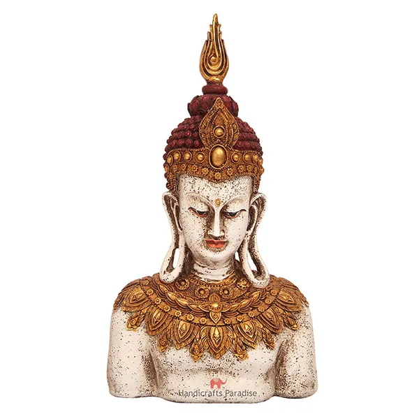 White_Tara_Buddha_Carved_Showpiece_For_Home_Dacor,_13.25_Inch