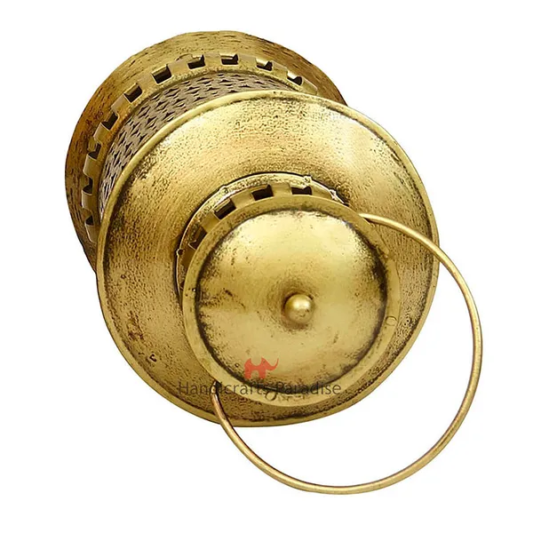 Golden_Lantern_Shaped_Tealight_Holder_Wall_Hanging_Cut_Work_For_Home_Decor,_11.5_Inch