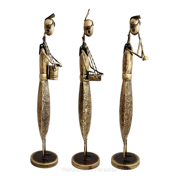 Rusty_Golden_Decorative_Musical_Dolls_,_21_Inch,_(Set_Of_3_Piece)