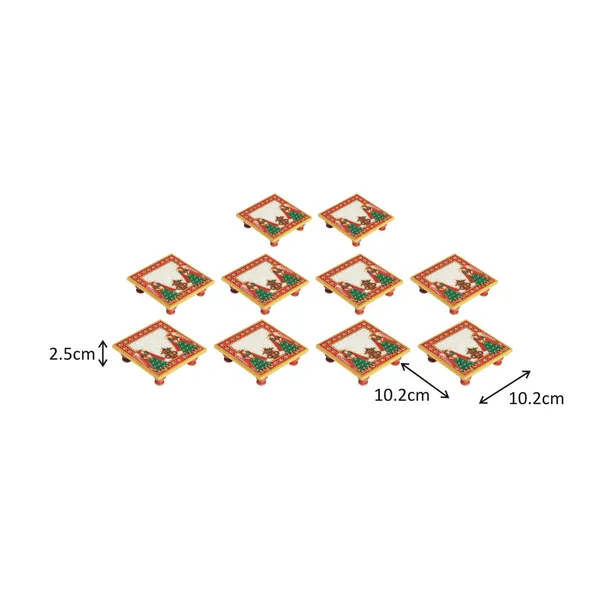Multicolor_Marble_Puja_Chowki_With_Kalash,_4_Inch,_(Set_Of_10)