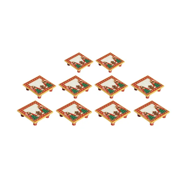 Multicolor_Marble_Puja_Chowki_With_Kalash,_4_Inch,_(Set_Of_10)