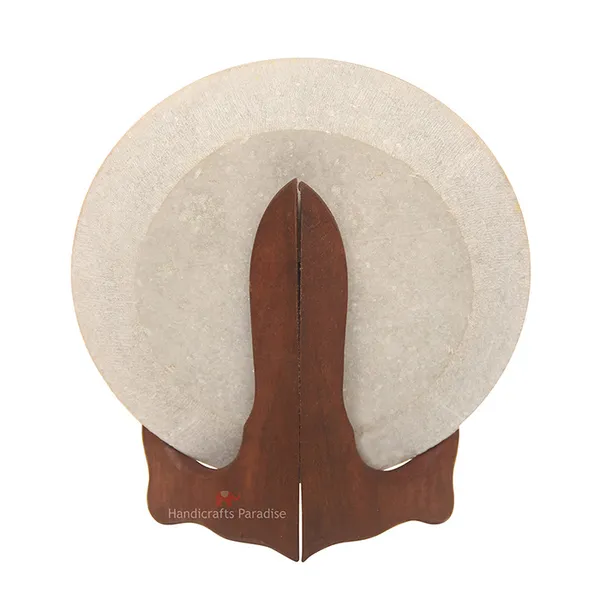 Multicolor_Ambari_Elephant_Painted_Marble_Round_Plate_Showpiece_-_7_Inch
