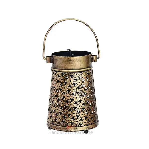 Rusty_Golden_Cut_Work_Lantern_Tea_Light_With_Handle,__6_Inches