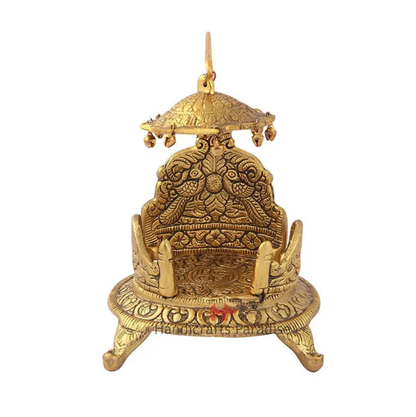 Golden_Oval_Shaped_Singhasan_With_Intricate_Design