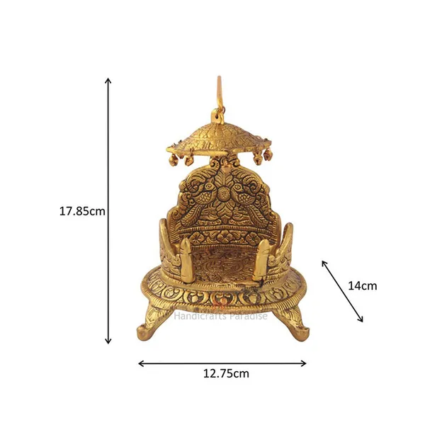 Golden_Oval_Shaped_Singhasan_With_Intricate_Design