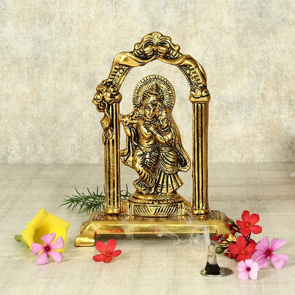 Golden_Radha_Krishna_Standing_Under_Mehrab_Showpiece-_7_Inches
