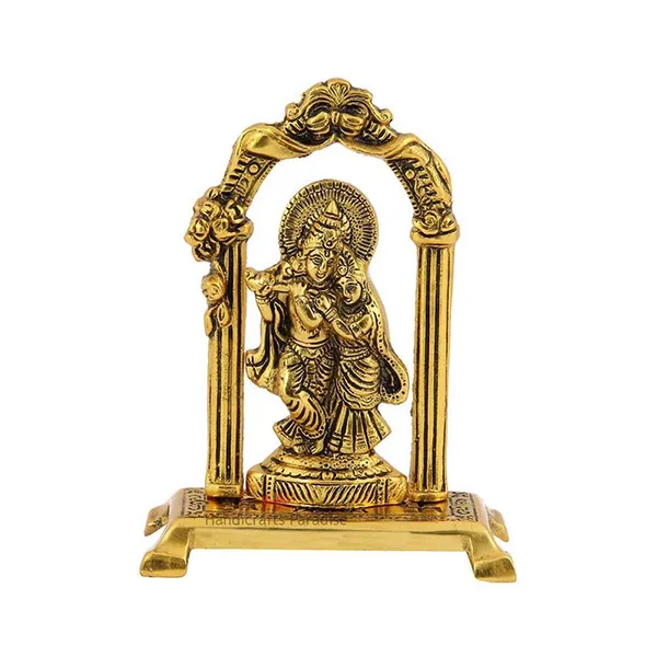Golden_Radha_Krishna_Standing_Under_Mehrab_Showpiece-_7_Inches
