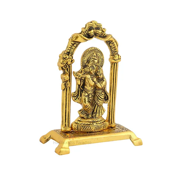 Golden_Radha_Krishna_Standing_Under_Mehrab_Showpiece-_7_Inches