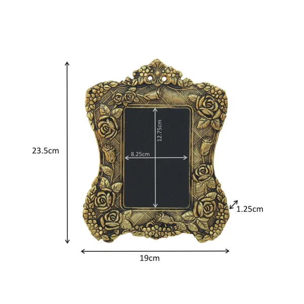 Golden_Antique_Victorian_Style_Aluminium_Photo_Frame_With_Floral_Motif