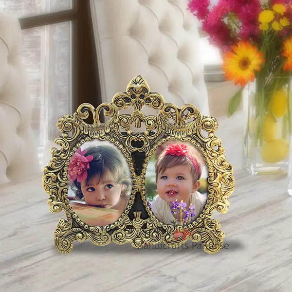 Golden_Antique_Double_Picture_Victorian_Style_Aluminium_Photo_Frame