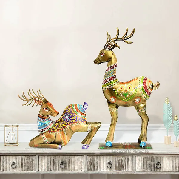 Golden_Iron_Deer_Showpiece_For_Home_Decor,_22_Inch_(Set_Of_2Pc)