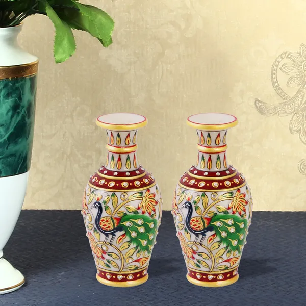 Multicolor_Peacock_Painted_Marble_Flower_Pot,_6_Inch_(Set_Of_2)