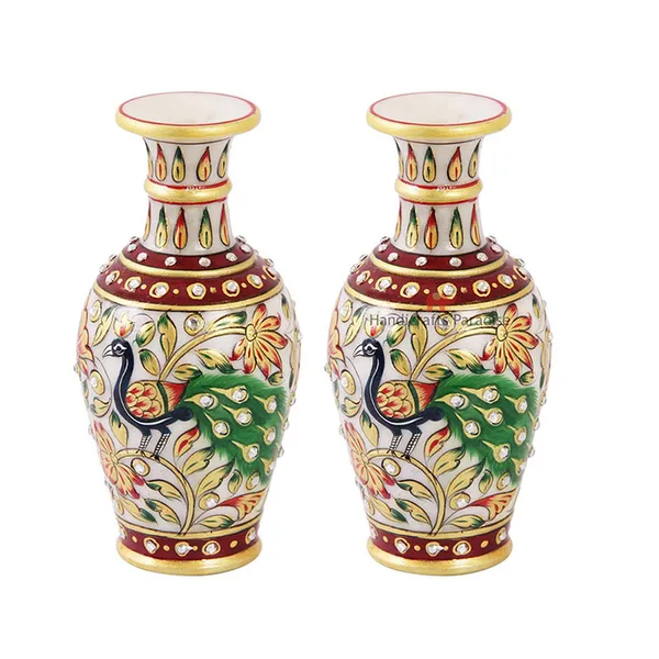 Multicolor_Peacock_Painted_Marble_Flower_Pot,_6_Inch_(Set_Of_2)