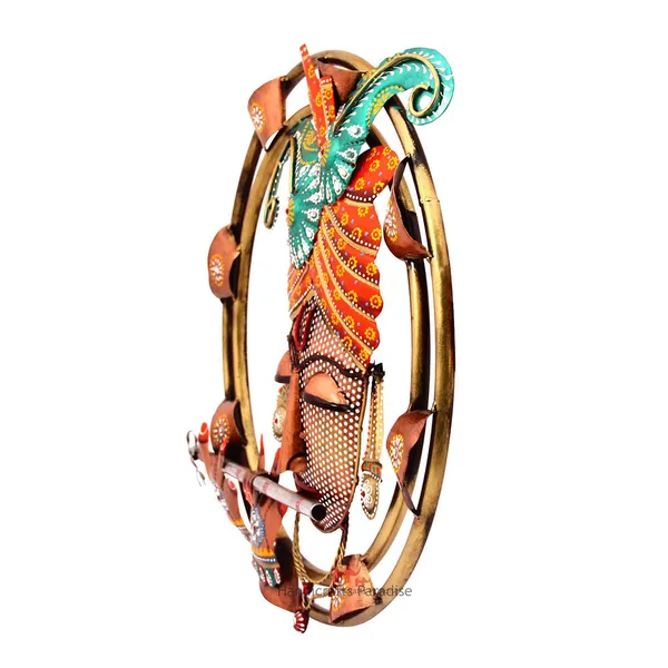 Multicolor_Iron_Krishna_Playing_Flute_Wall_Art,_19.5_Inch