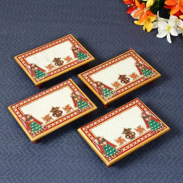 Multicolor_Marble_Rectangle_Shape_Puja_Chowki_With_Kalash_Design_(Set_Of_4Pc)