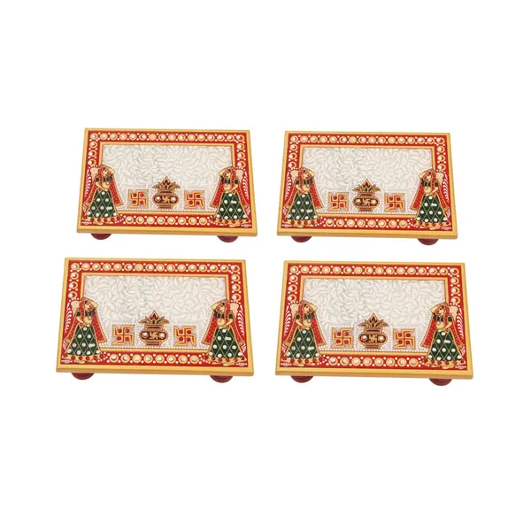 Multicolor_Marble_Rectangle_Shape_Puja_Chowki_With_Kalash_Design_(Set_Of_4Pc)
