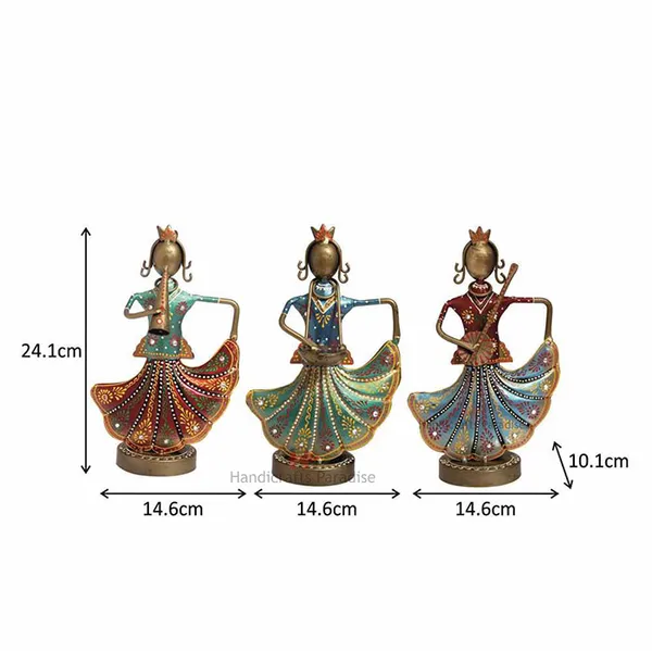 Multicolor_Wrought_Iron_Musical_Dancing_Angels_Showpiece,_9.5Inch,_(Set_Of_3Pc)