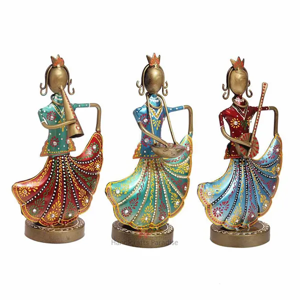 Multicolor_Wrought_Iron_Musical_Dancing_Angels_Showpiece,_9.5Inch,_(Set_Of_3Pc)