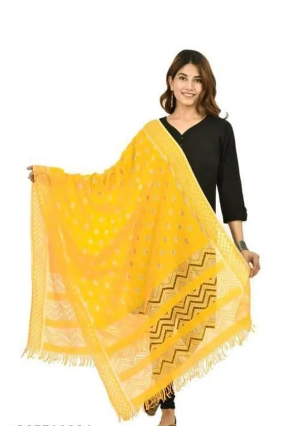 Women_Yellow_Weaving__Silk_Dupatta