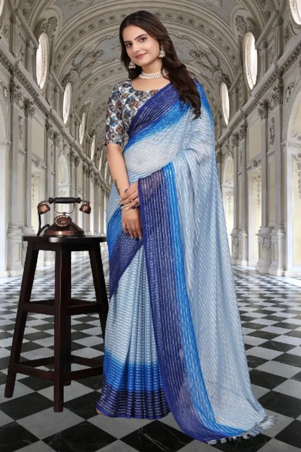 Grey_Designer_Fancy_Padding_Saree_With_unstitched_Blouse