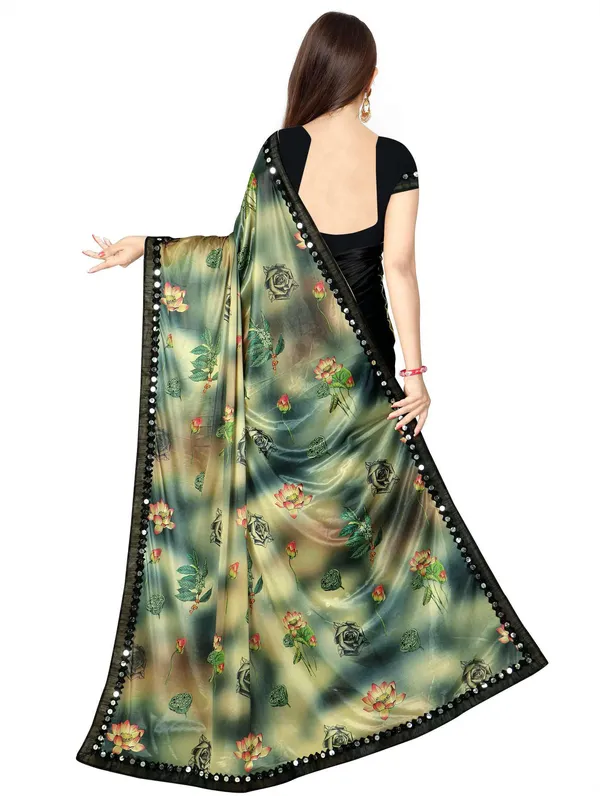 Black_Lycra_Blend_Digital_Print_Wedding_And_Festive_Bollywood_Blend_Saree_With_unstitched_Blouse
