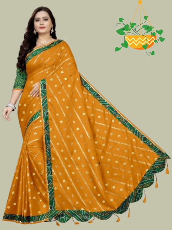 Yellow_Art_Silk_Printed_Party_And_Festive_Bandhani_Pure_Saree_With_unstitched_Blouse