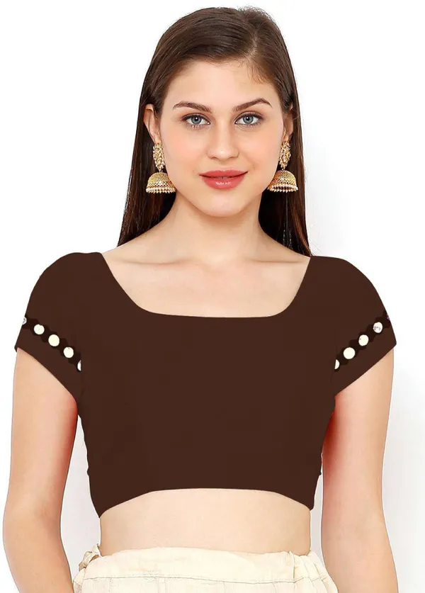 Brown_Lycra_Blend_Digital_Print_Wedding_And_Festive_Bollywood_Blend_Saree_With_unstitched_Blouse