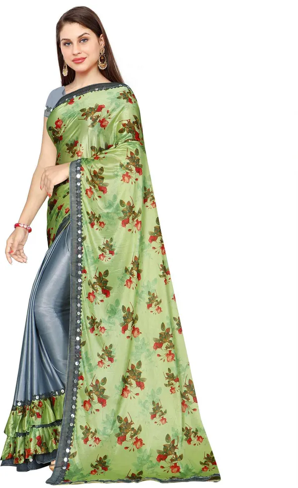 Grey_Lycra_Blend_Digital_Print_Wedding_And_Festive_Bollywood_Blend_Saree_With_unstitched_Blouse