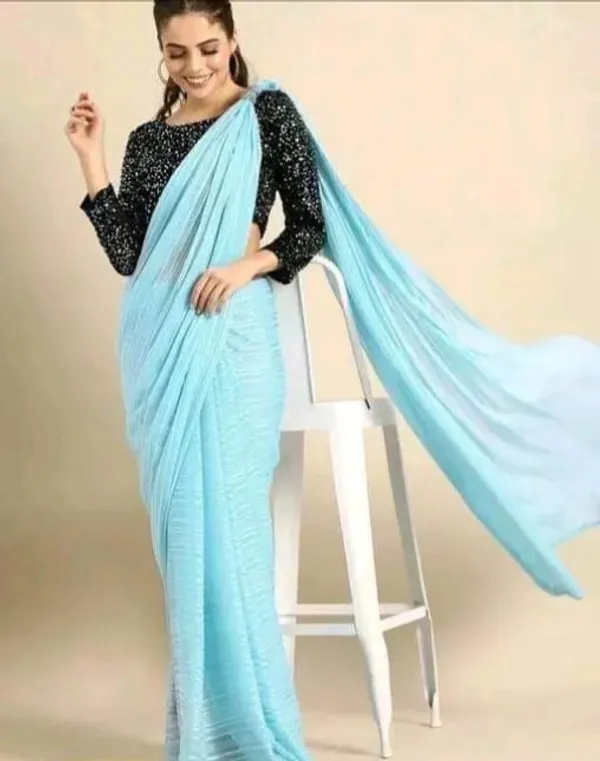 Sky_Designer_Fancy_Chiffon_Saree_With_Sequance_Blouse_Piece
