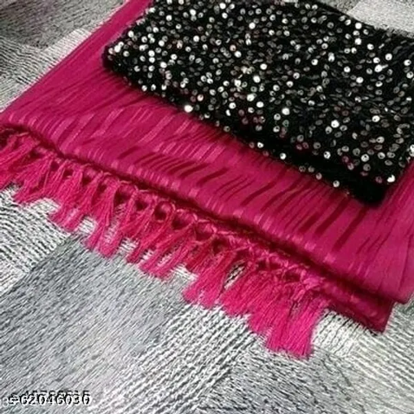Dark_Pink_Designer_Fancy_Chiffon_Saree_With_Sequance_Blouse_Piece
