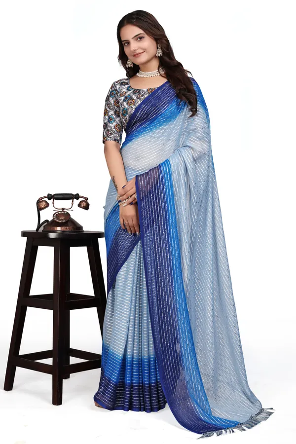 Grey_Designer_Fancy_Padding_Saree_With_unstitched_Blouse