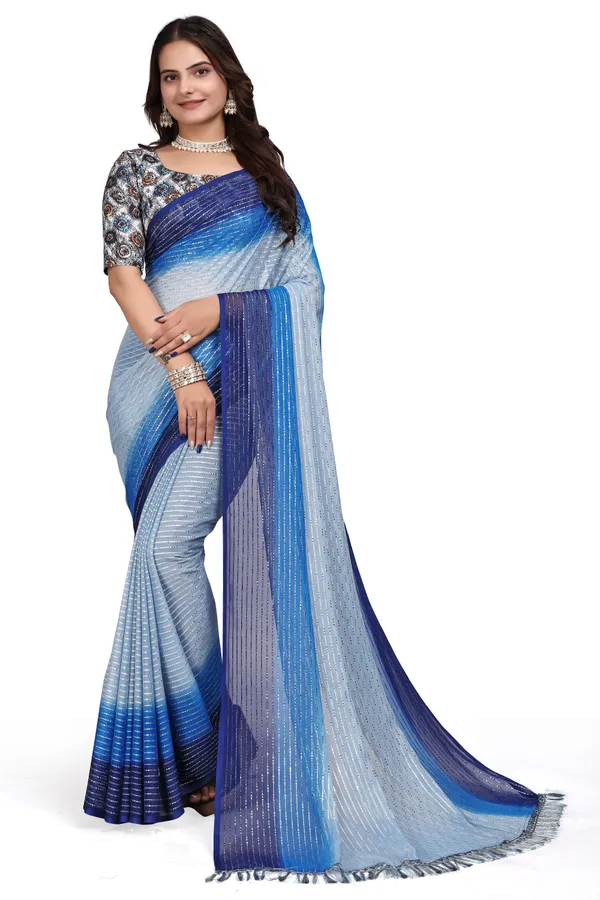 Grey_Designer_Fancy_Padding_Saree_With_unstitched_Blouse