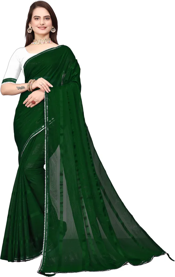 Green_Georgette_Embellished_Party_And_Festive_Banarasi_Synthetic_Saree_With_unstitched_Blouse