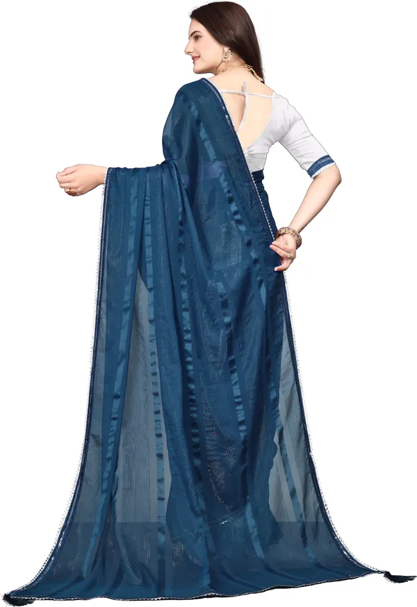Multicolor_Georgette_Embellished_Party_And_Festive_Banarasi_Synthetic_Saree_With_unstitched_Blouse
