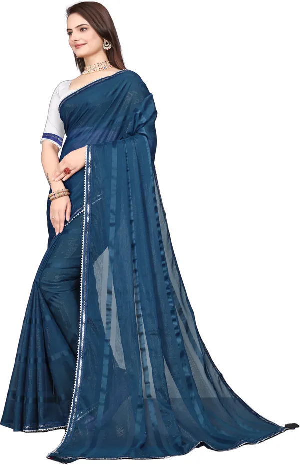 Multicolor_Georgette_Embellished_Party_And_Festive_Banarasi_Synthetic_Saree_With_unstitched_Blouse